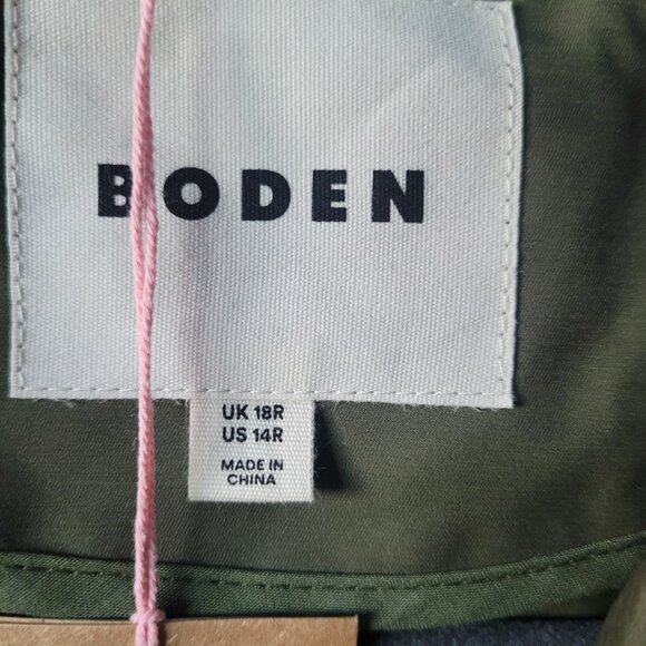 NWT BODEN WELLS Spot Waterproof Coat Size 14R - Picture 6 of 8